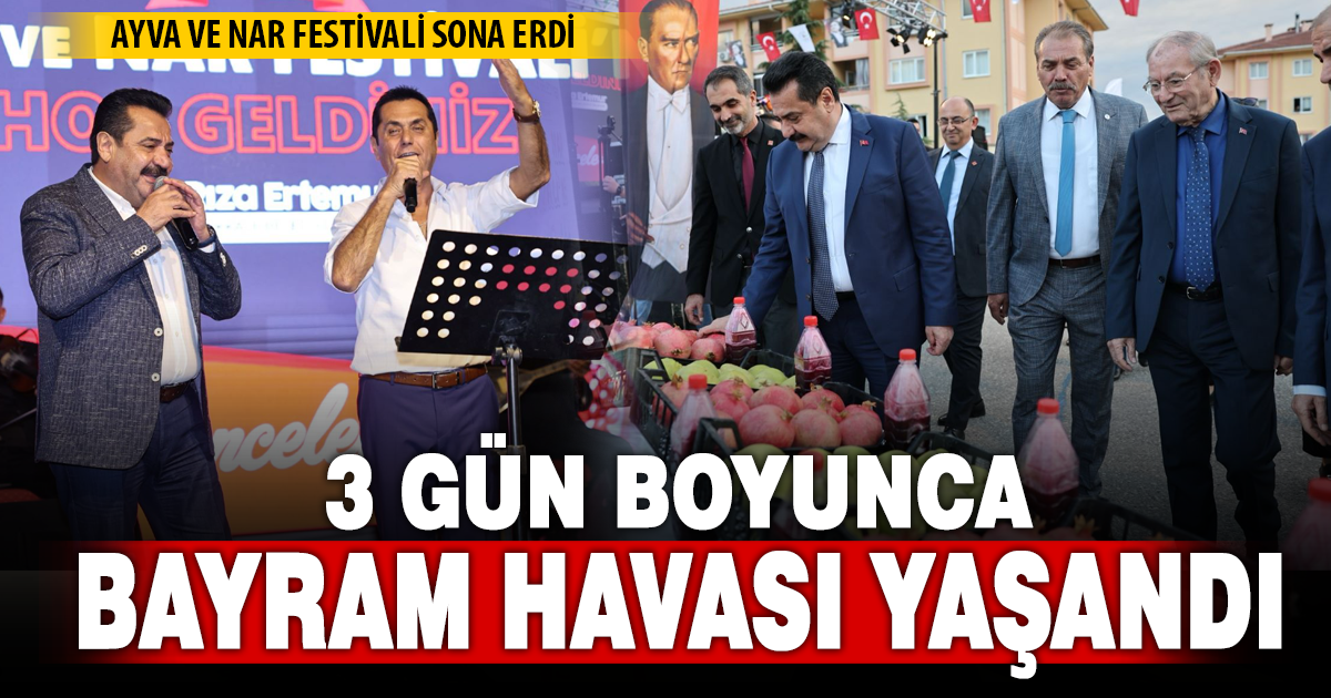 BAŞKAN ALİ RIZA ERTEMUR’DAN ÜRETİCİYE TAM DESTEK: IRLIGANLI AYVA VE NAR FESTİVALİ SONA ERDİ