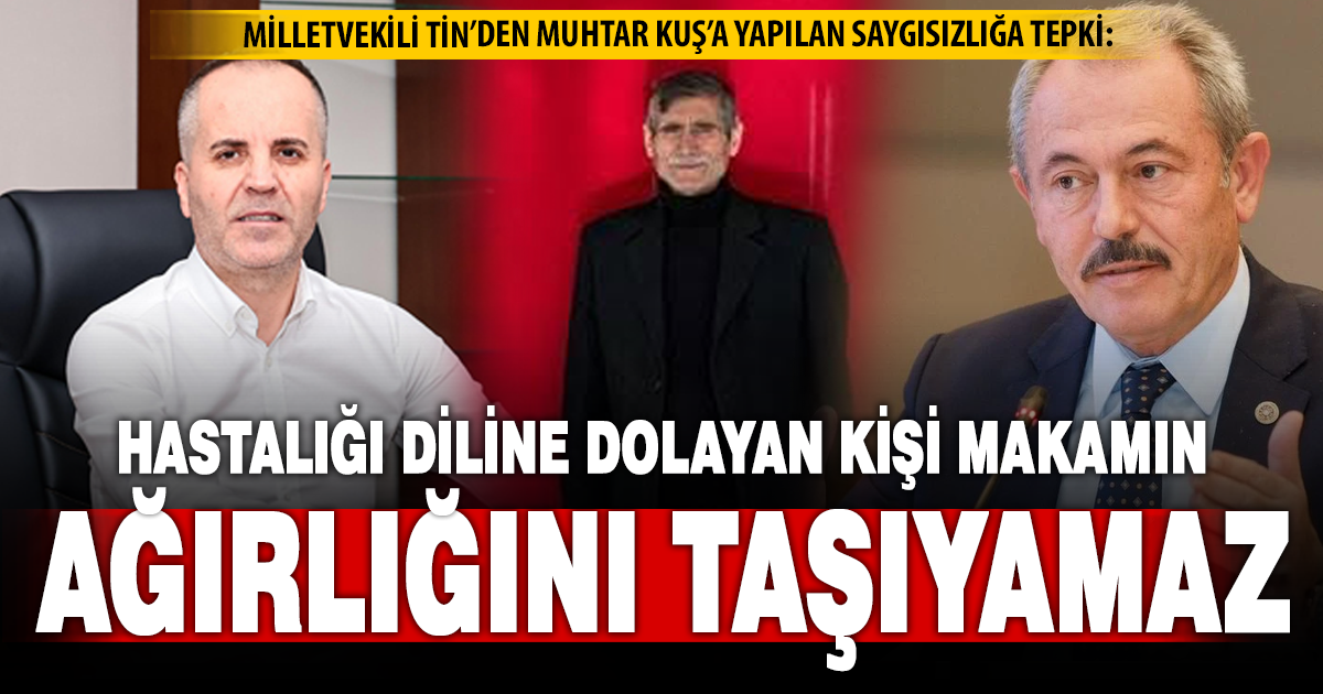 Şahin Tin’den Büyükşehir’deki ihale sözlerine tepki: İnsan haysiyetini inciten her sözün karşısındayız