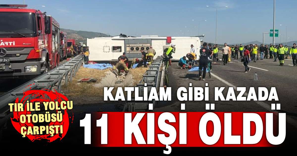 Manisa'da katliam gibi kaza 