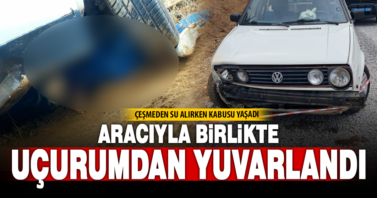 Su doldururken kendi aracının altında ezildi