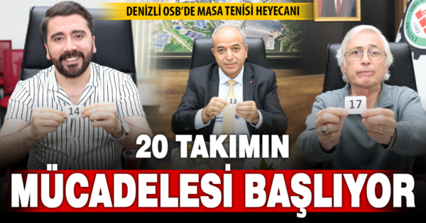 DENİZLİ OSB 7. GELENEKSEL MASA TENİSİ TURNUVASI TEKNİK TOPLANTISI VE KURA ÇEKİMİ GERÇEKLEŞTİRİLDİ